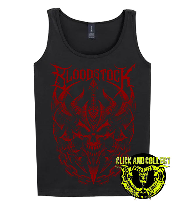 BOA 2026 Blk Iron Skull Mens Vest (CLICK AND COLLECT ONLY)