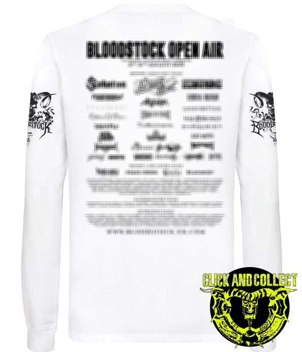 BOA 2026 Wht Scream Logo Longsleeve (CLICK AND COLLECT ONLY)