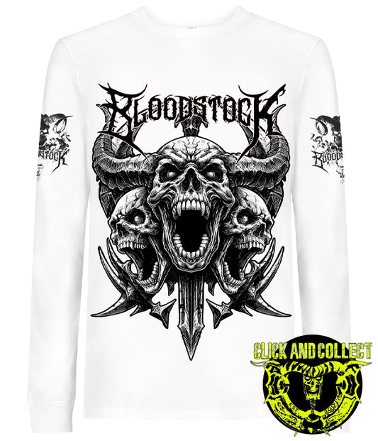 BOA 2026 Wht Scream Logo Longsleeve (CLICK AND COLLECT ONLY)