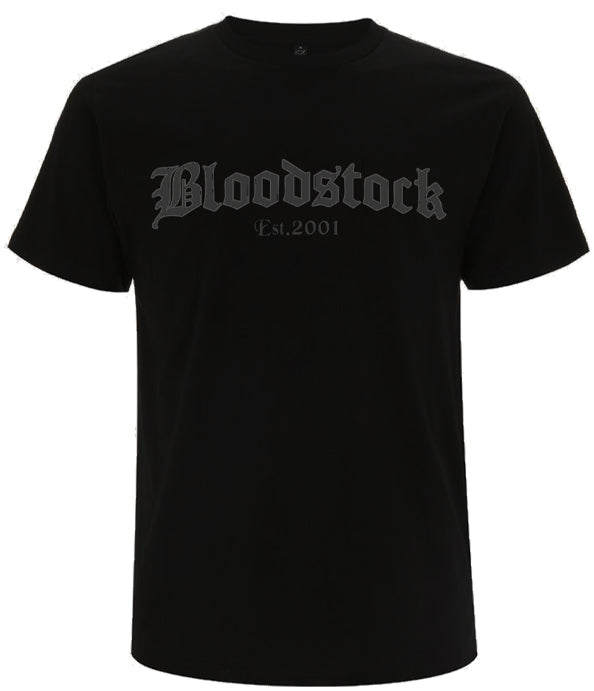 Bloodstock Black on Black Logo Tee