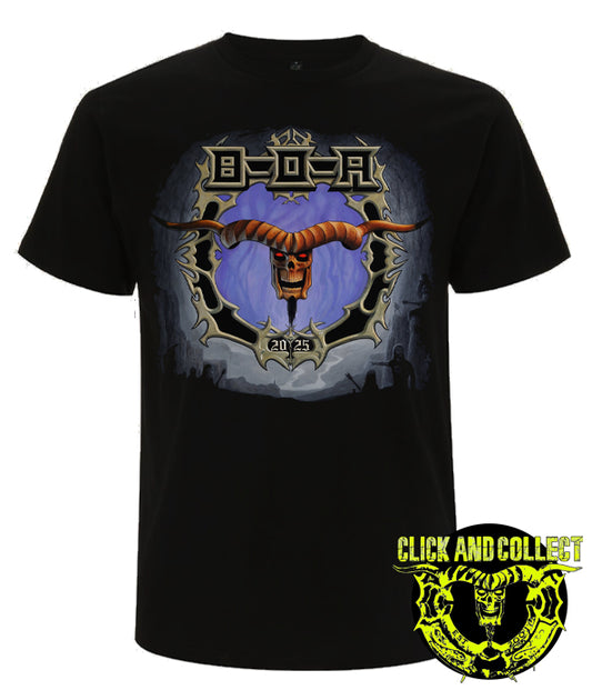 BOA 2025 Logo Black Tee (CLICK AND COLLECT ONLY)