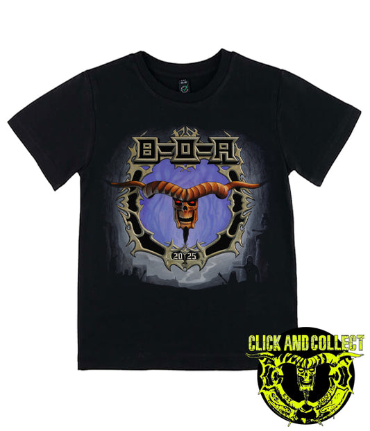 BOA 2025 Logo Black Kids Tee (CLICK AND COLLECT ONLY)