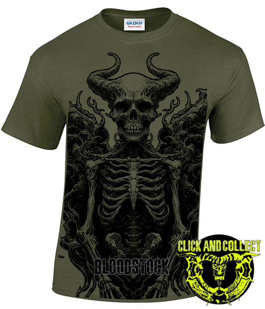 BOA 2025 Winged Skeleton Military Green Tee (CLICK AND COLLECT ONLY)