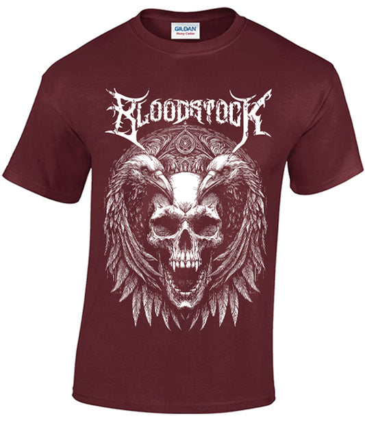 BOA 2025 Bird Skull Burgundy Tee