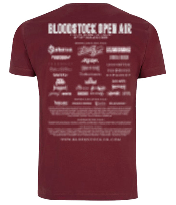 BOA 2025 Bird Skull Burgundy Tee (CLICK AND COLLECT ONLY)