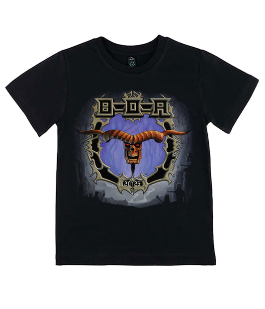 BOA 2025 Logo Black Kids Tee