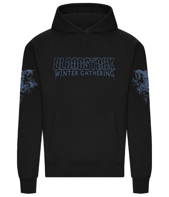 Winter Gathering 2025 Blk Heavyweight Embroidered Hoodie
