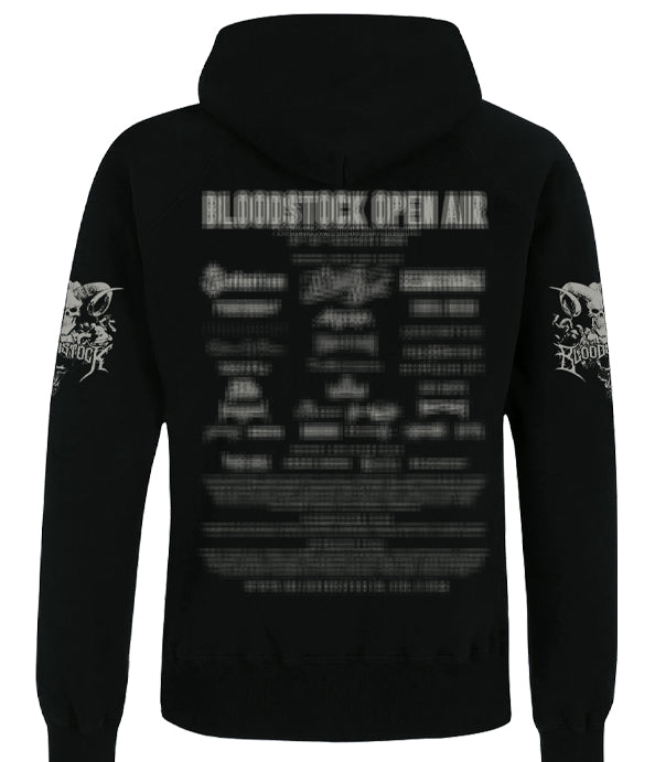 2026 Pentagram Logo Embroidered Blk Zip Hoody