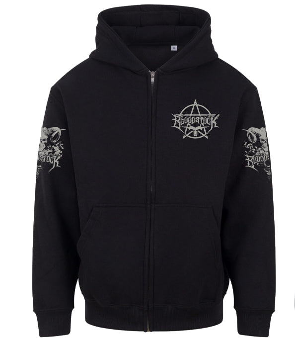 BOA 2026 Blk Embroidered Zip Hoody
